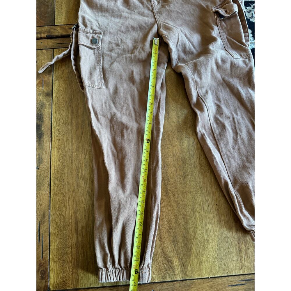 Angel Kiss Y2K Cargo Joggers Utility Buckle Strap High Rise Sz 1 100% Cotton - Picture 8 of 11